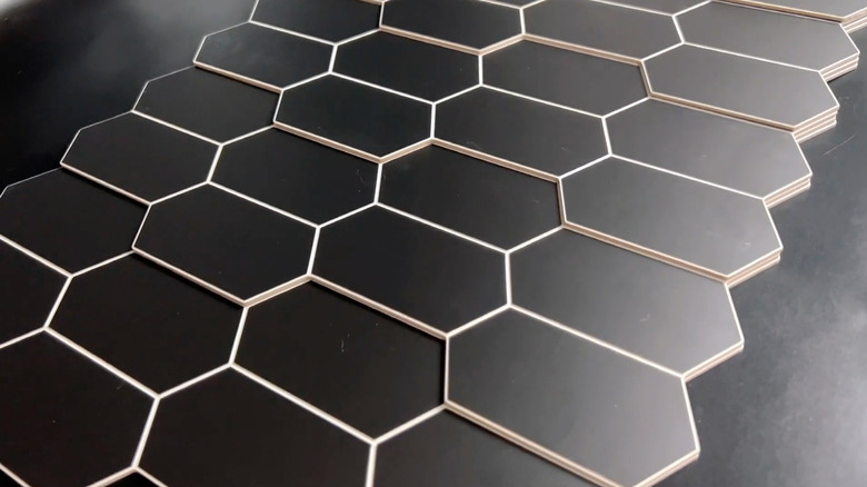 composite stone backsplash peel-and-stick