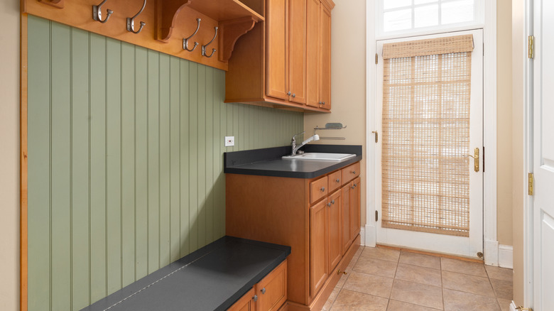 backsplash made out of wood