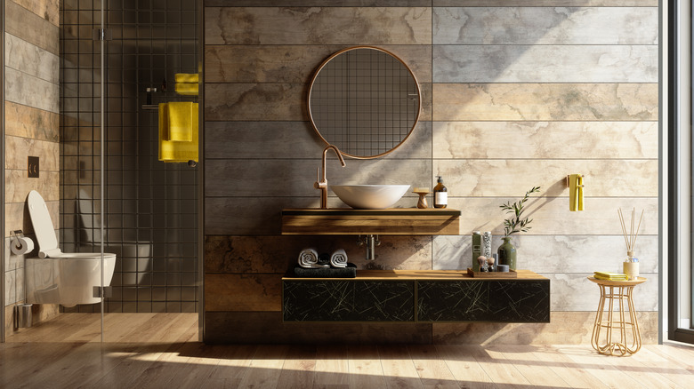 natural stone bathroom