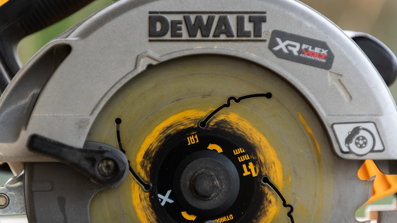 A DeWalt FlexVolt circular saw