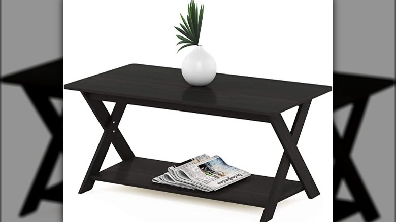 Dark brown coffee table