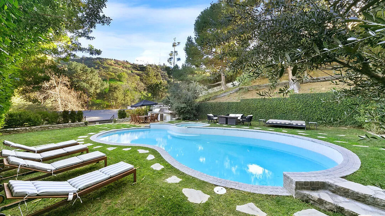 the saltwater pool 