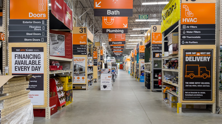 Inside Home Depot