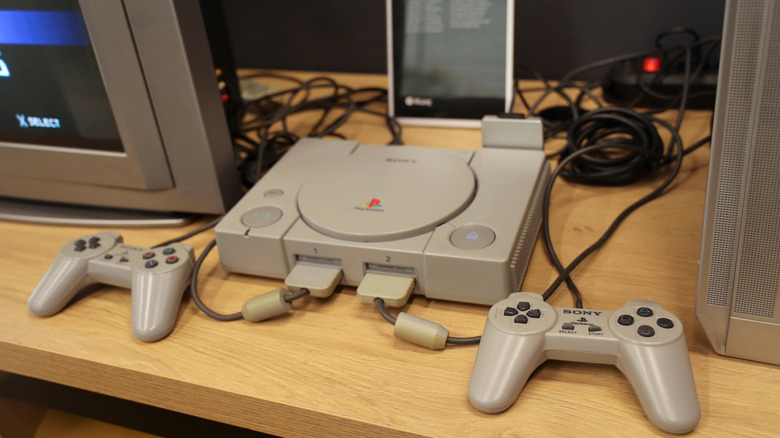 A Playstation gaming console