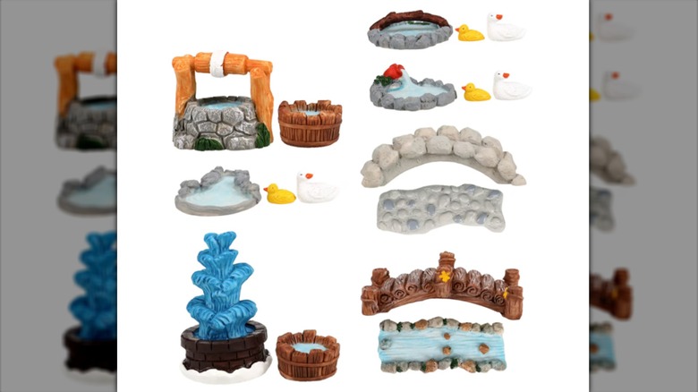 Bridge and water themed resin
