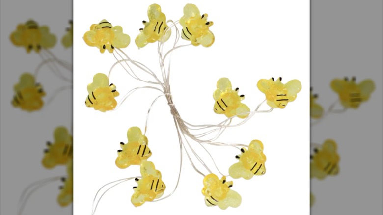 Package of LED bee lights from Dollar Tree