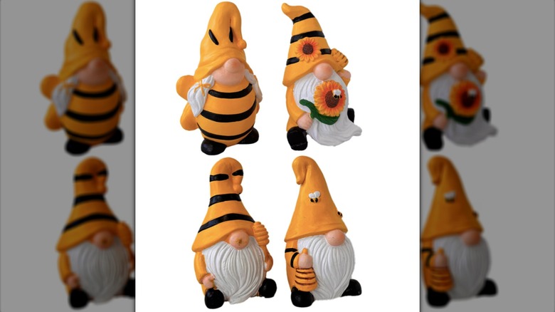 Bee-themed gnomes