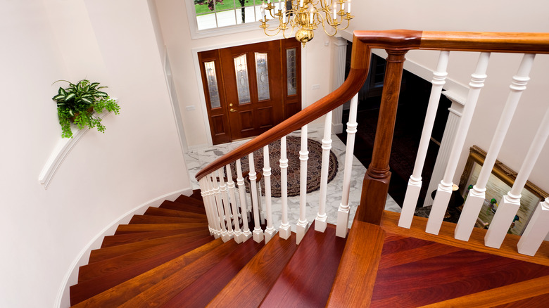 View from spiral staircase top