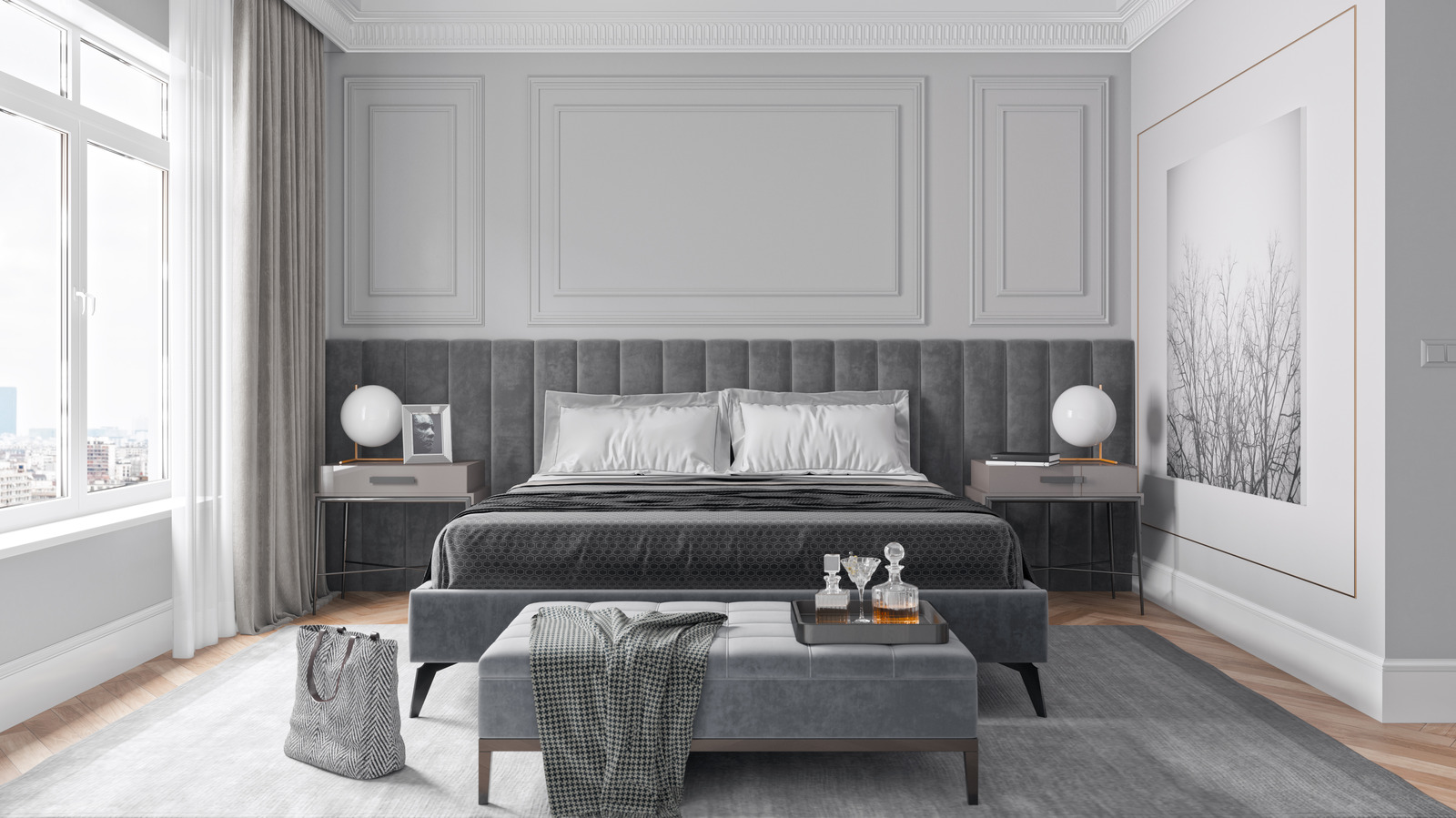 Why A Gray Bedroom Is Actually A Good Idea