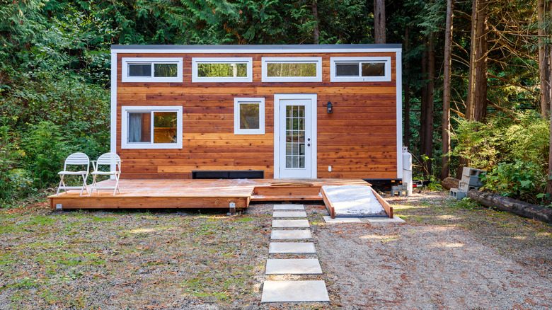 Tiny home in the woods