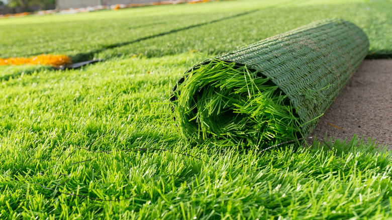 Roll of artificial grass