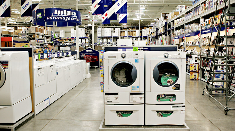 appliances inside a Lowes