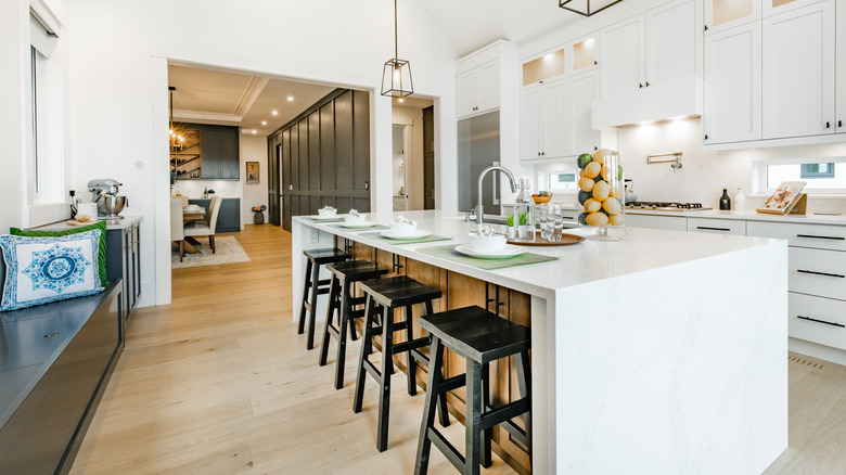 waterfall kitchen counter 