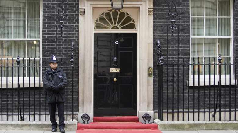 The home of the British Prime Minister, 10 Downing Street in London