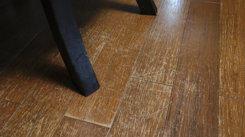Chair leg on scratched floors