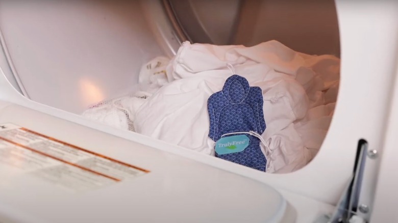 A Truly Free Dryer Angel in the dryer with laundry