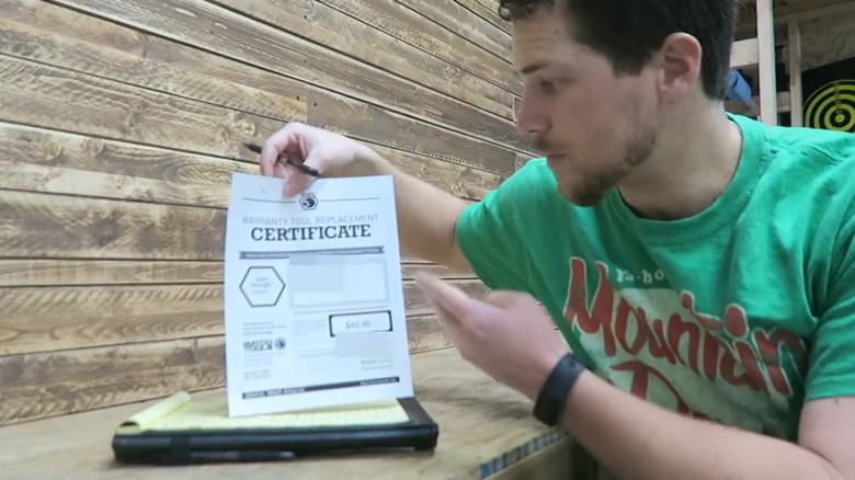 Matco Tools warranty certificate 