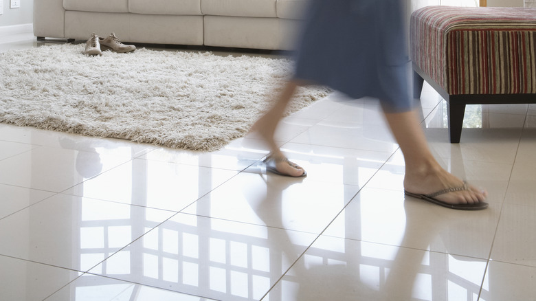 floor tiles in home