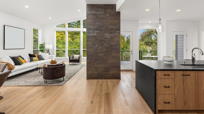 Second-floor kitchen with magnificent view