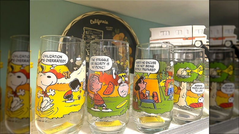 1983 Camp Snoopy Glasses from McDonald's