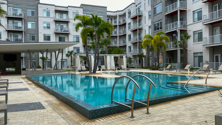Condo community swimming pool