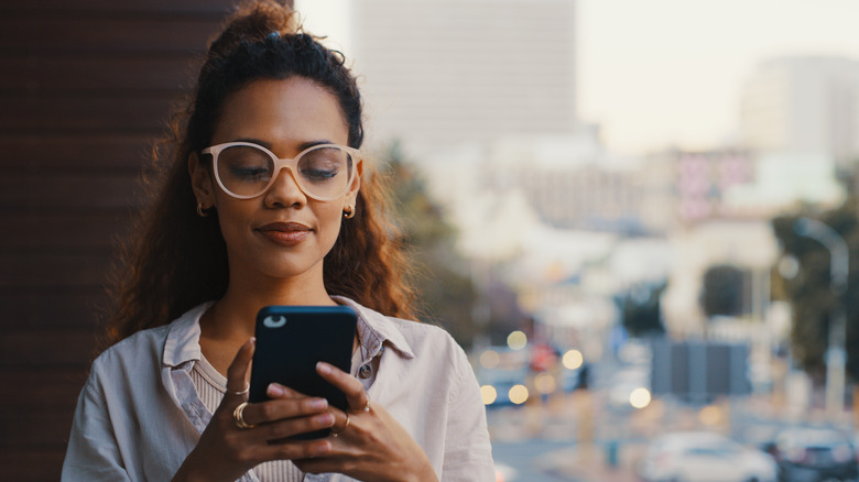 Person using phone