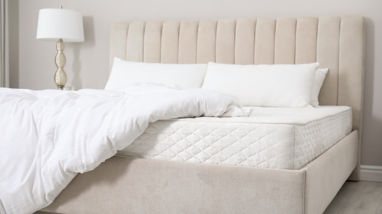 Euro top mattress in bedroomm