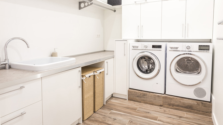 Laundry room and sink