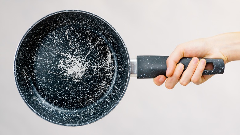 Scratched skillet