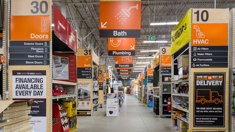 Inside Home Depot