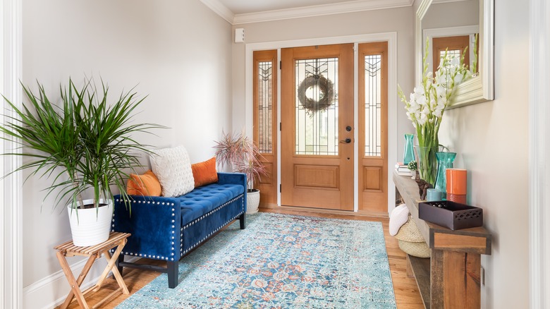 Decorated foyer