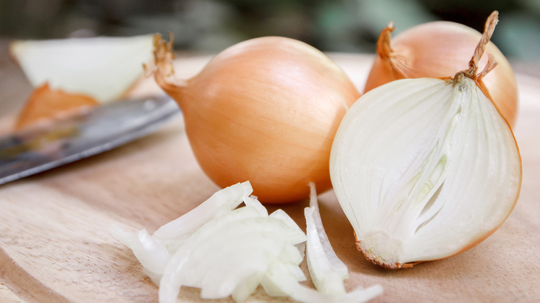onion cut in half