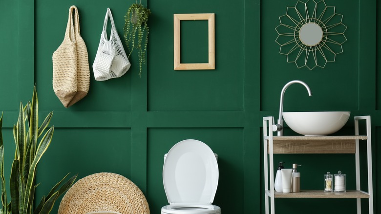 Green bathroom