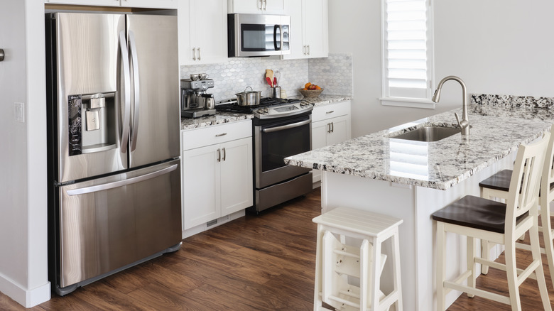 modern kitchen with island