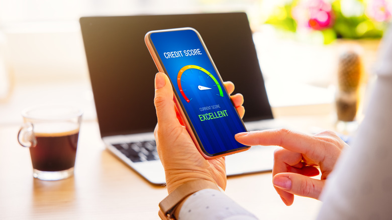 credit score on phone