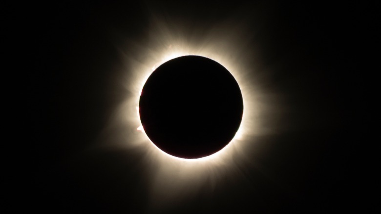 Process of a solar eclipse