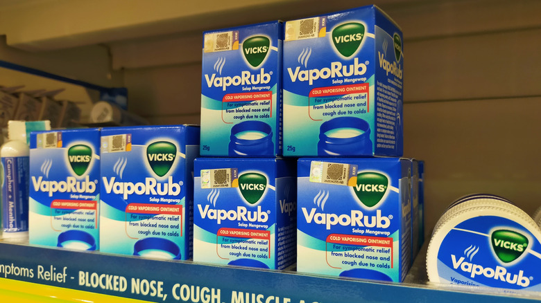 Vicks VapoRub in a store.