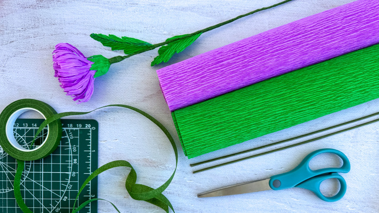 DIY materials on a table