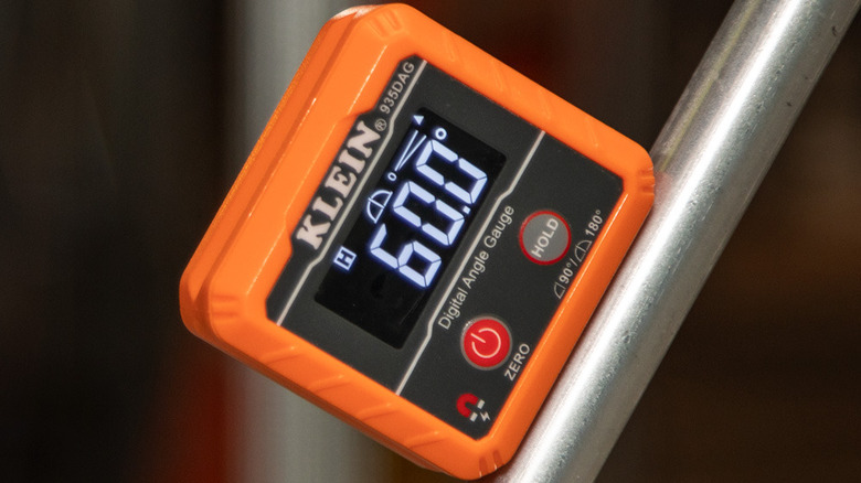 The Klein Tools Digital Angle Gauge and Digital Leveler available from Home Depot