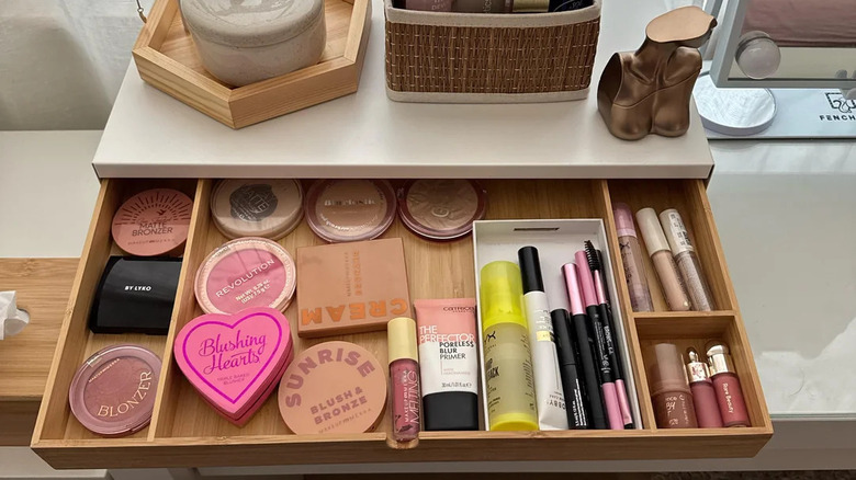 IKEA stand with makeup