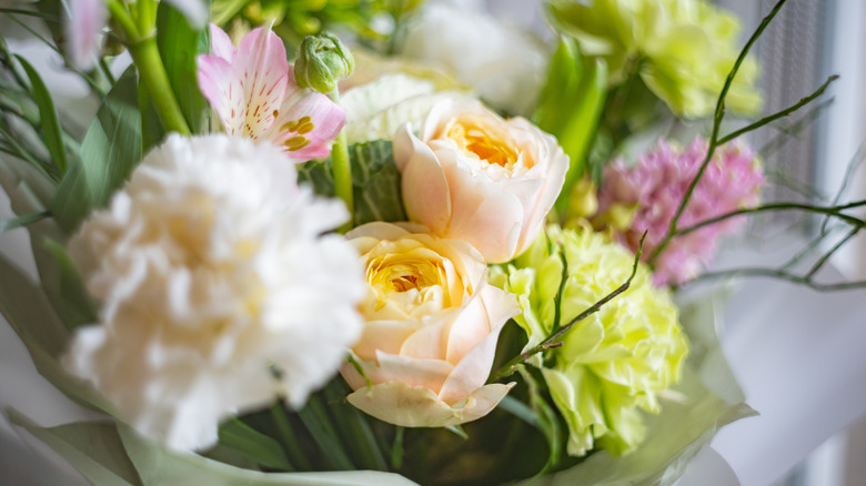 A colorful bouquet of fresh flowers