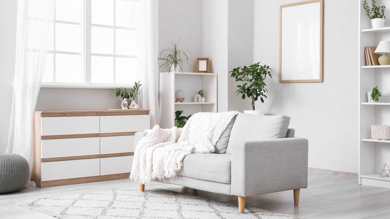 All gray living room