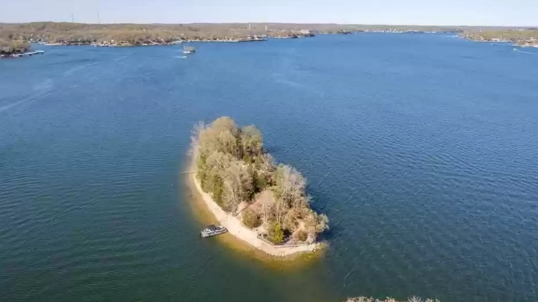 Island aerial view