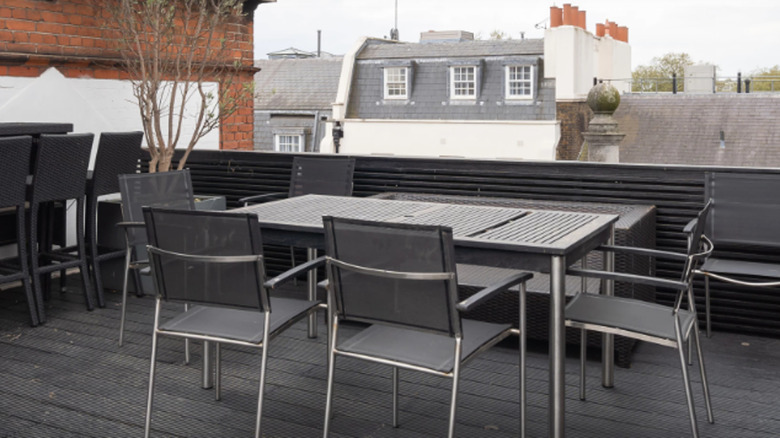 View of London balcony