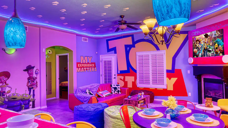 Toy Story themed living room