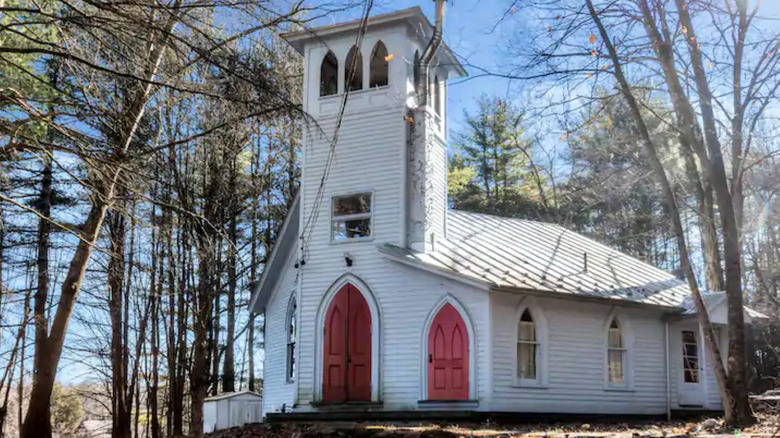 Outside of Airbnb church