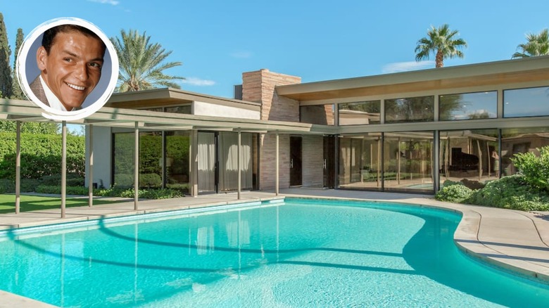 Frank Sinatra and his Palm Springs home