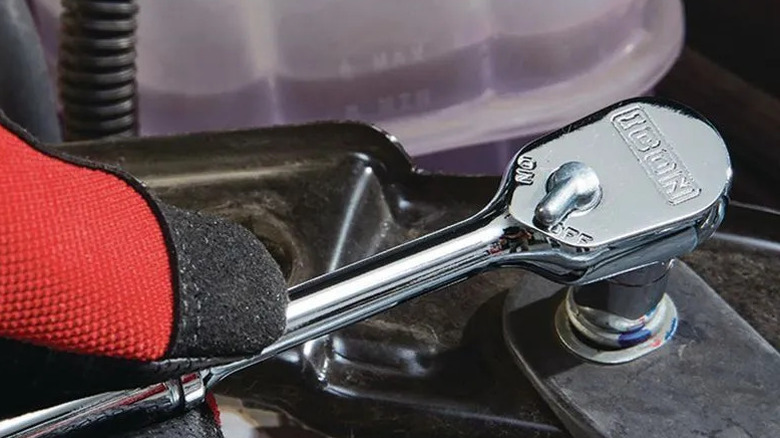 Harbor Freight's Icon ¼-in. drive professional low-profile ratchet