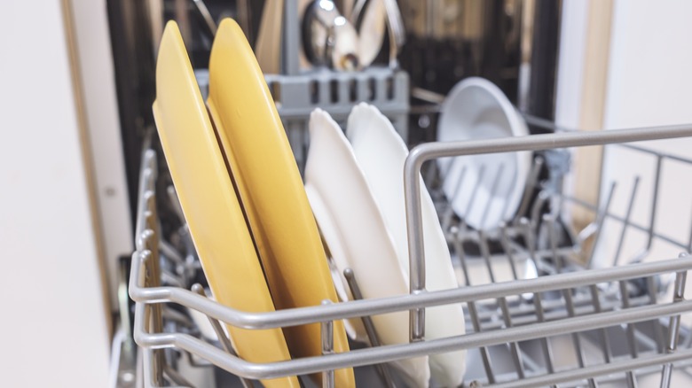 loaded dishwasher