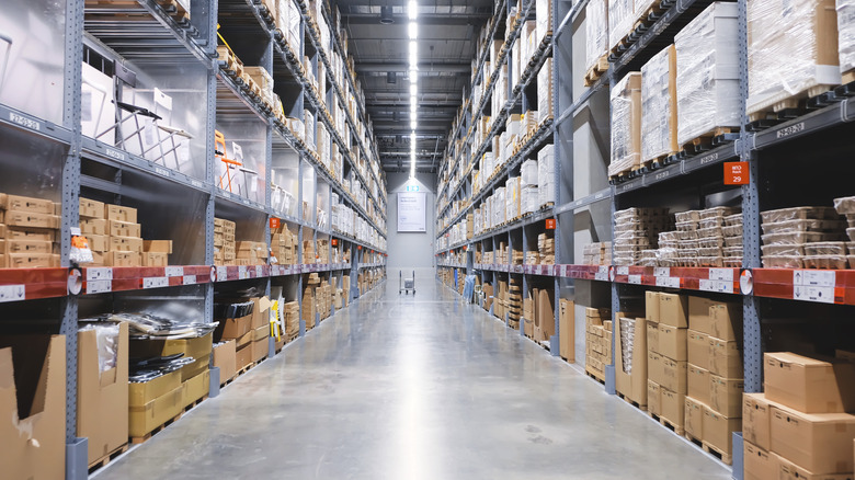 IKEA warehouse interior